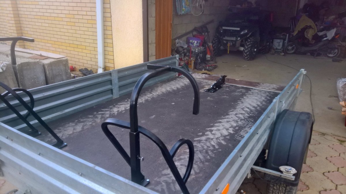 Крепление квадроцикла в прицепе