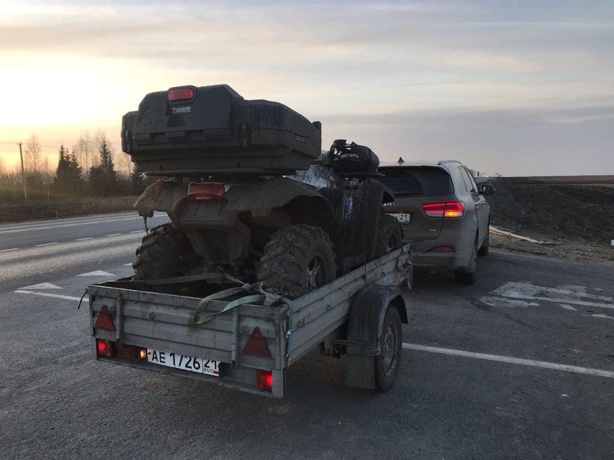 CF Moto x8 перевозка в прицепе