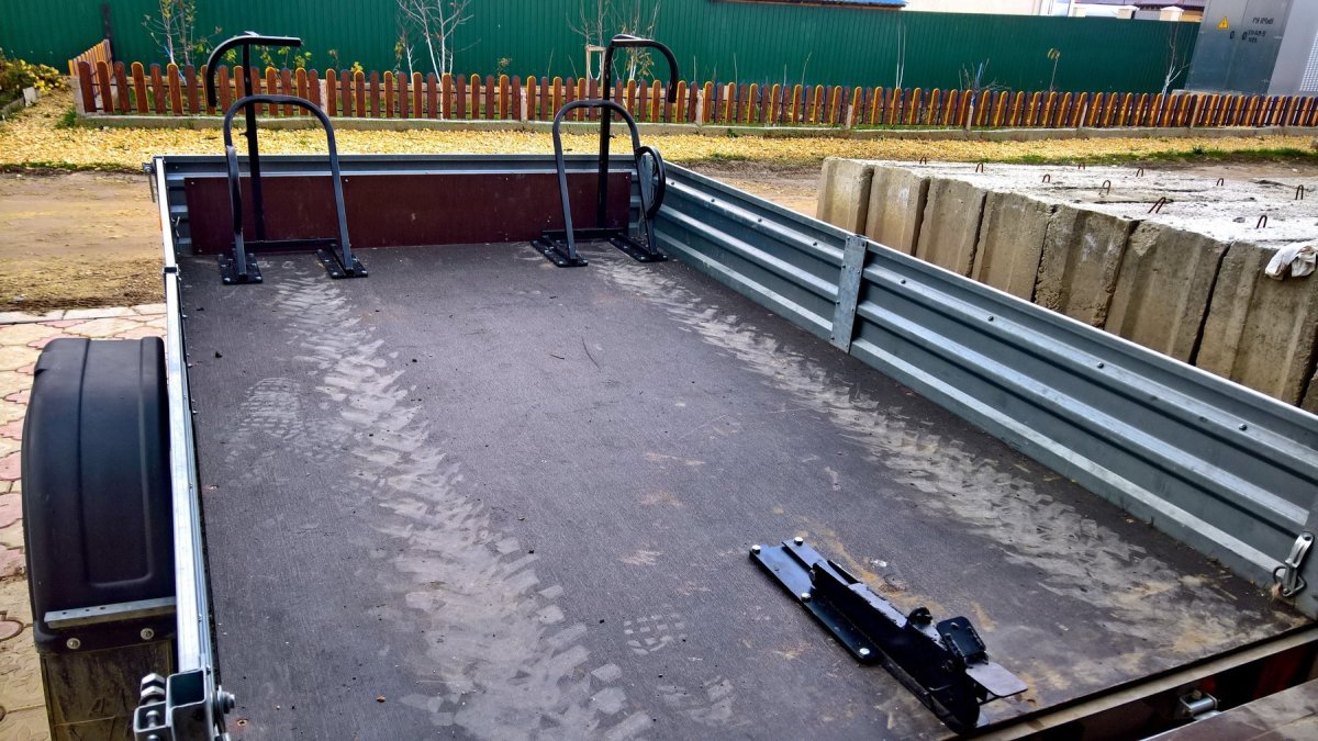 Крепеж квадрика в прицепе