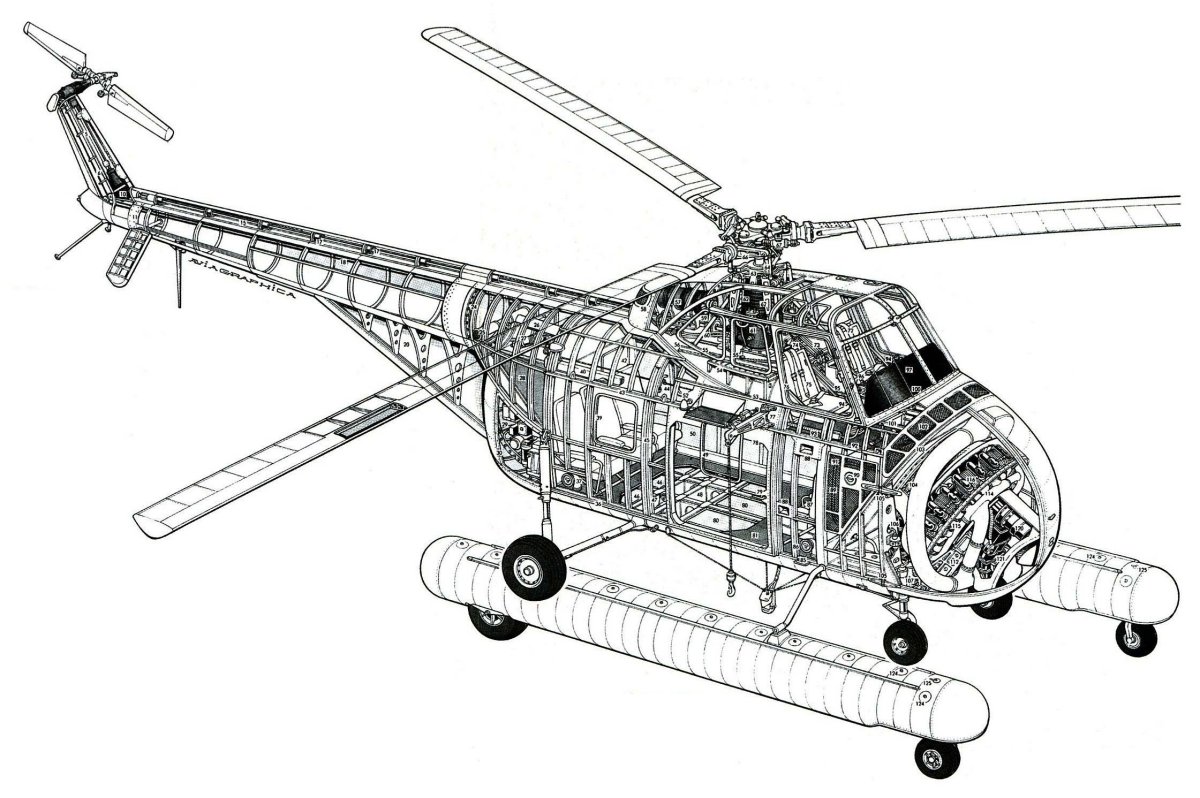 Сикорский вертолет Sikorsky h-19