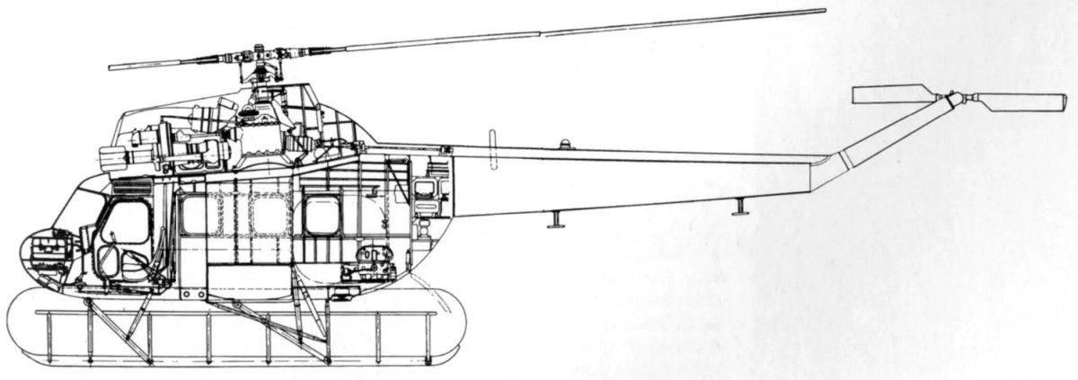 Шасси вертолета ми-2