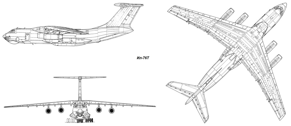 Ил-76 схема самолета