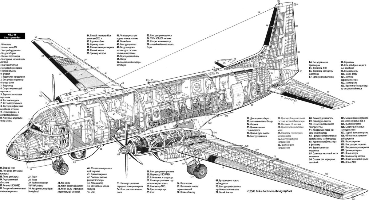 Ил 114 Компоновочная схема