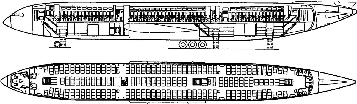 Ил-86 пассажирский самолёт схема салона