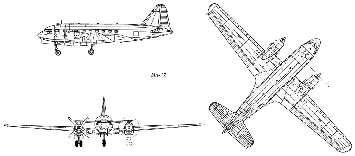 Самолет ил-12д