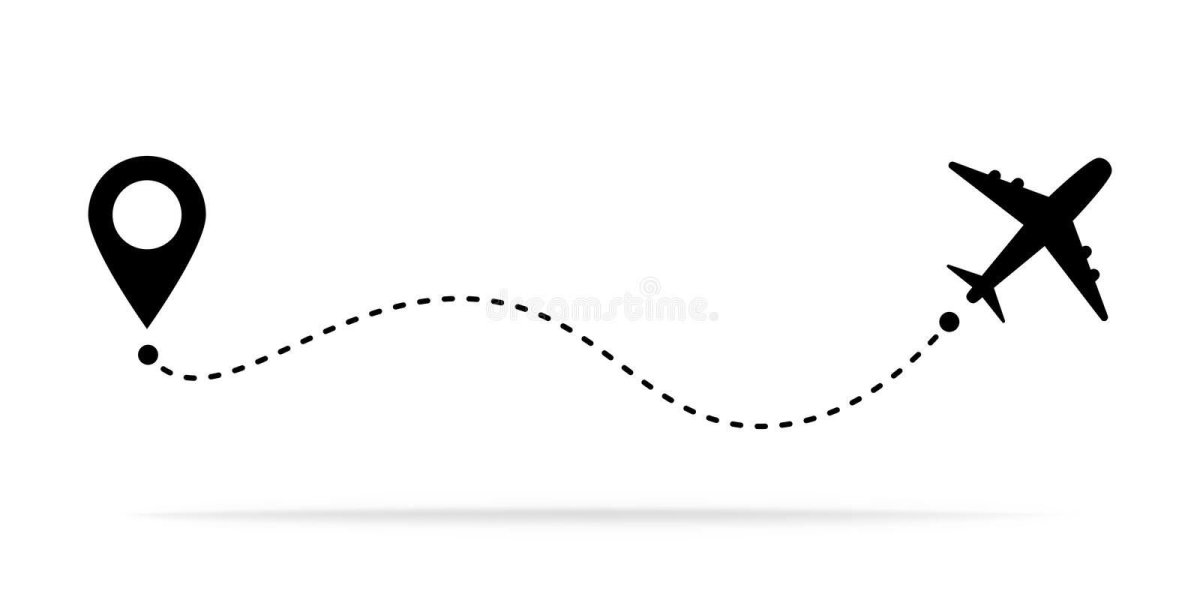 Самолетик с пунктиром