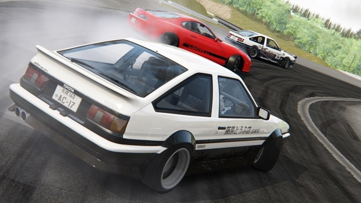 Toyota ae86 Trueno дрифт