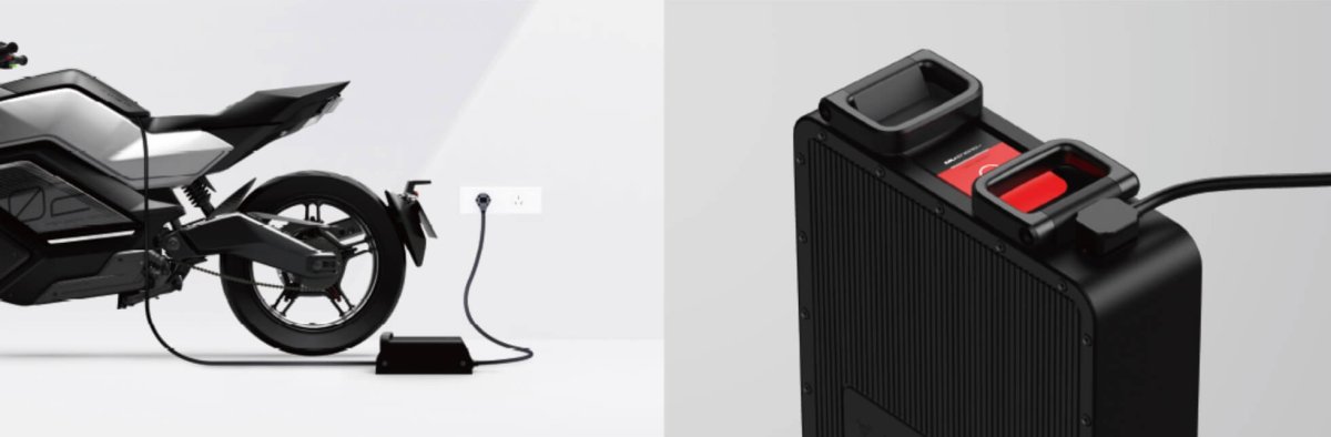 Электромотоцикл со съемной батареей
