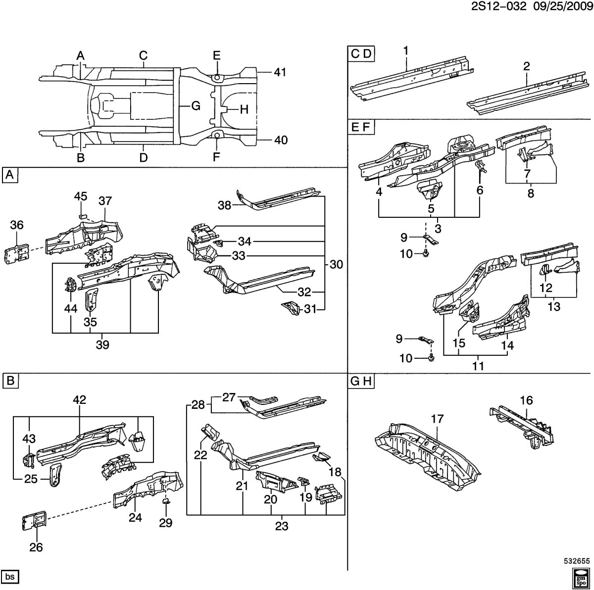 Pontiac Vibe чертеж