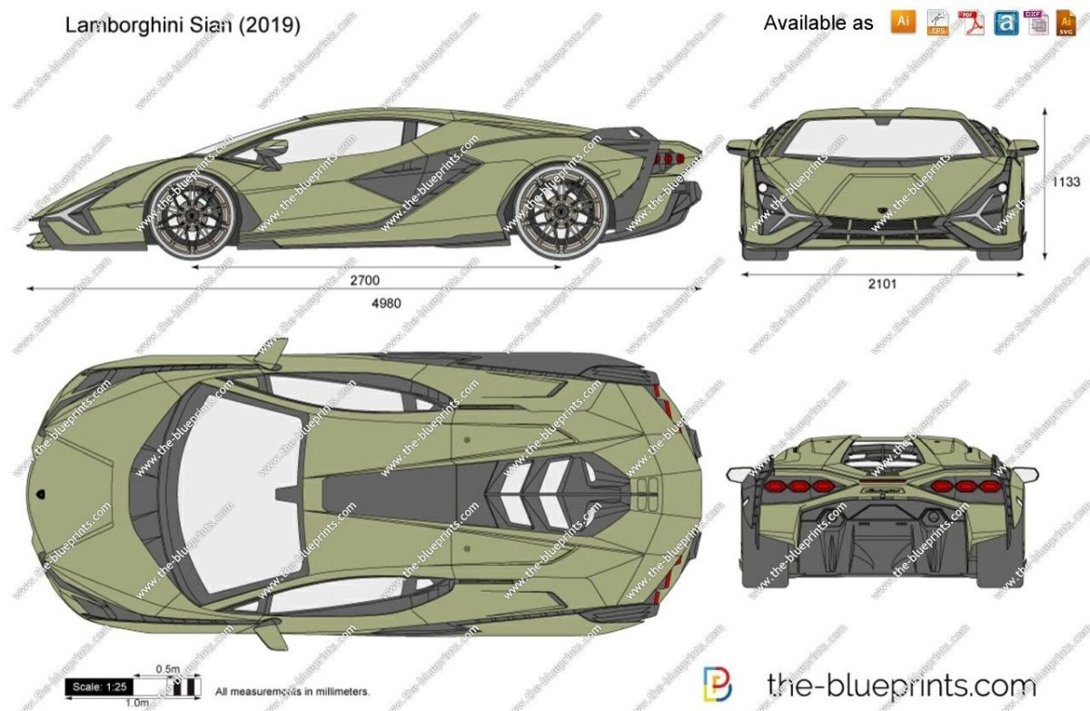 Чертежи Ламборджини Хуракан
