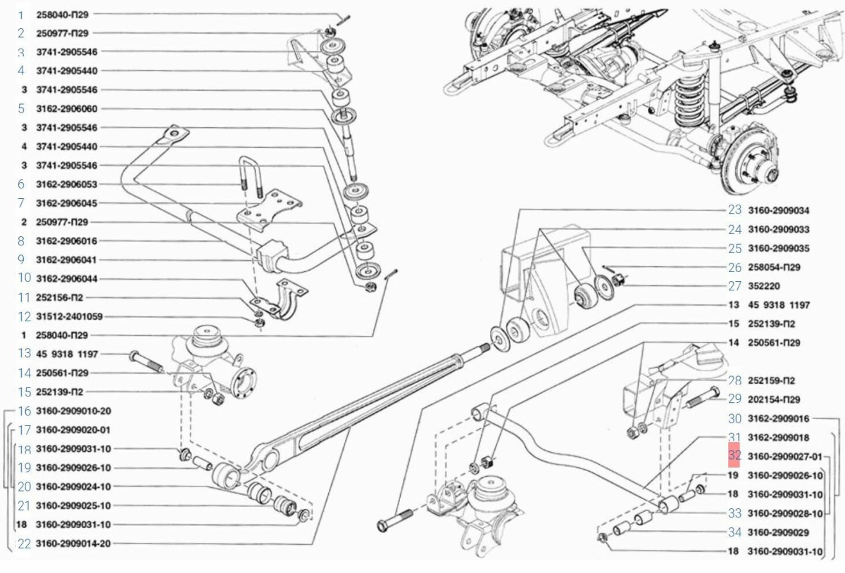 Стабилизатор передней подвески УАЗ Патриот