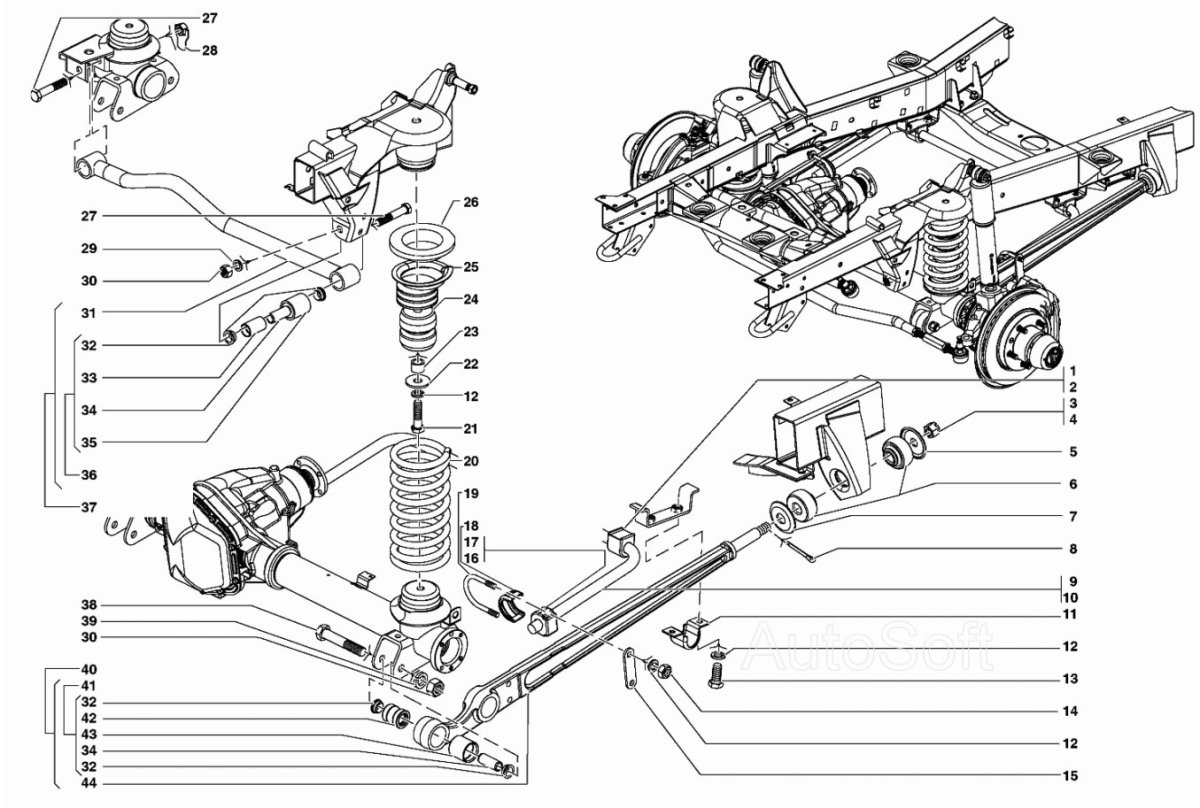 Передняя подвеска УАЗ Патриот 2013