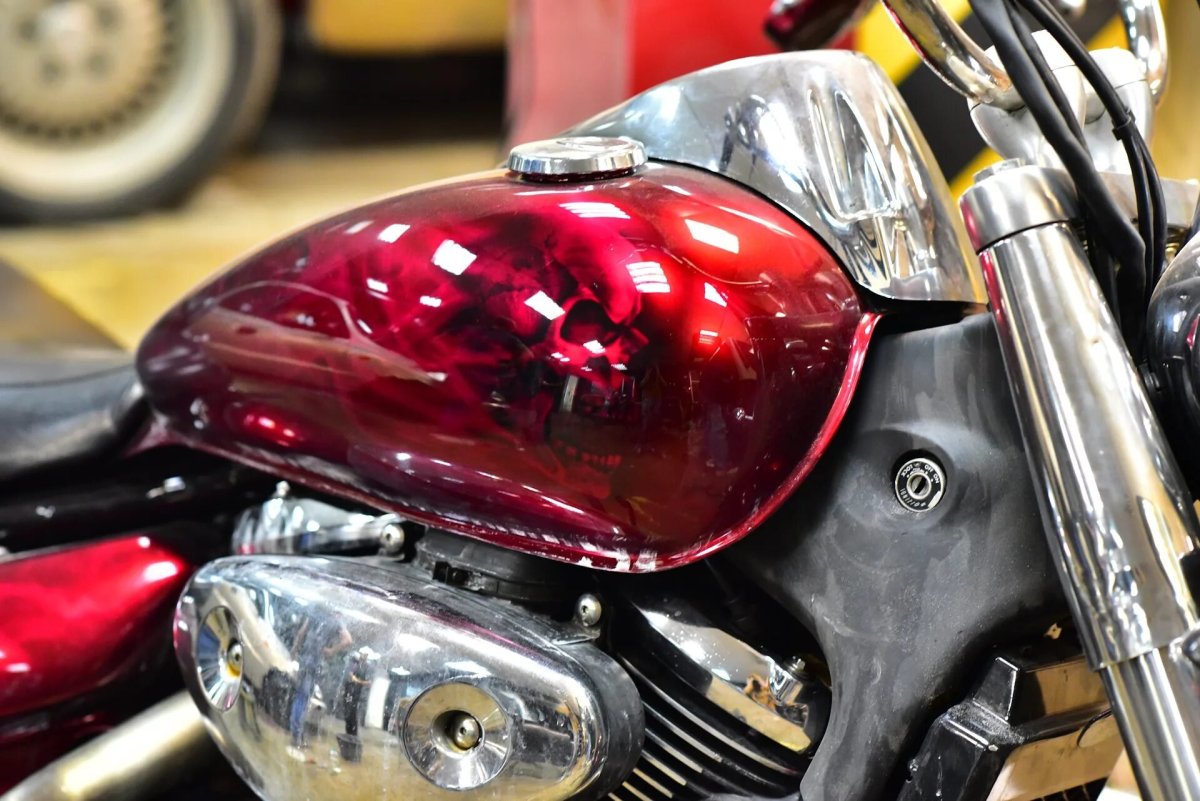 Черный Кэнди мотоцикл