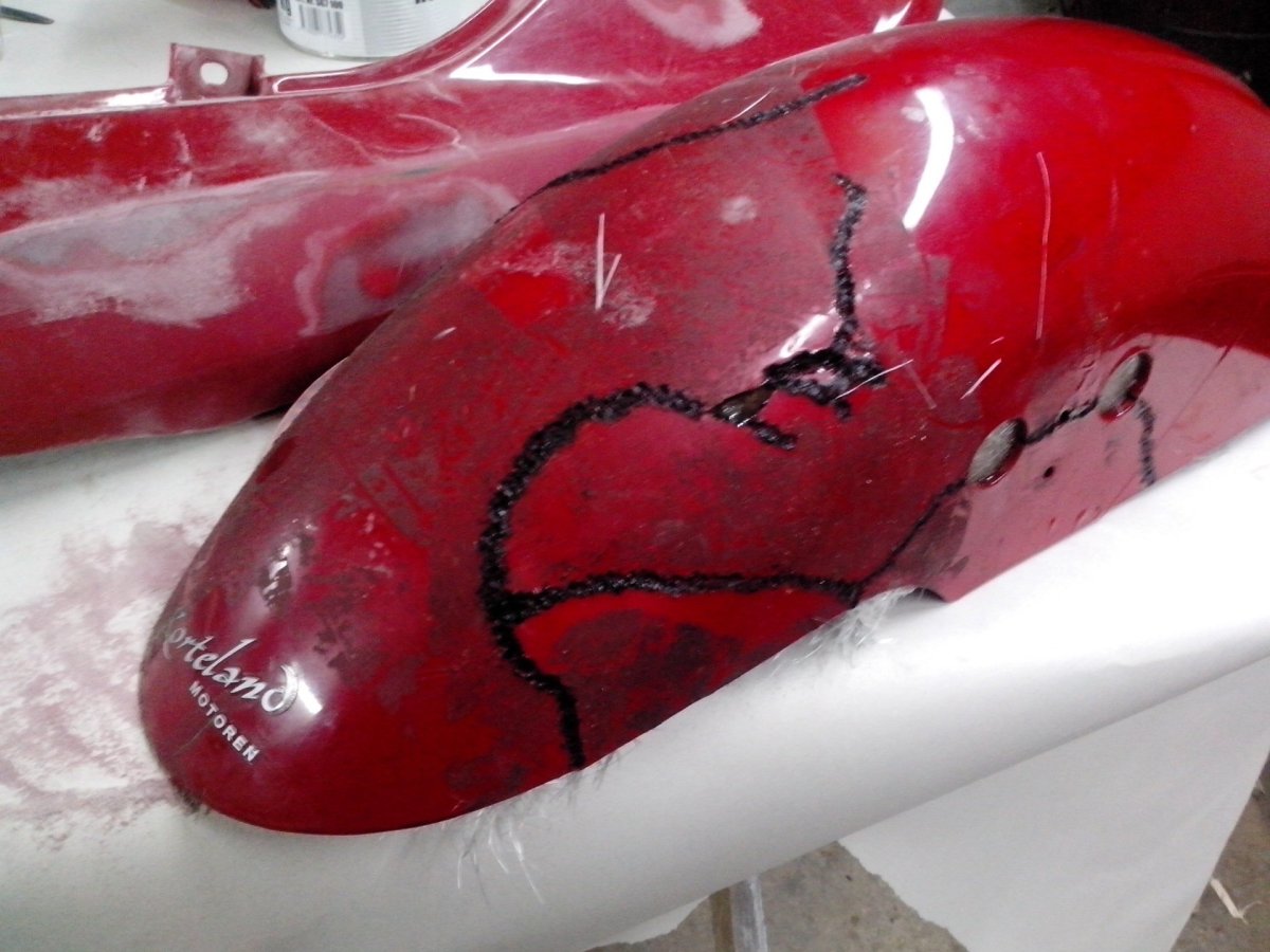 Покраска мото деталей