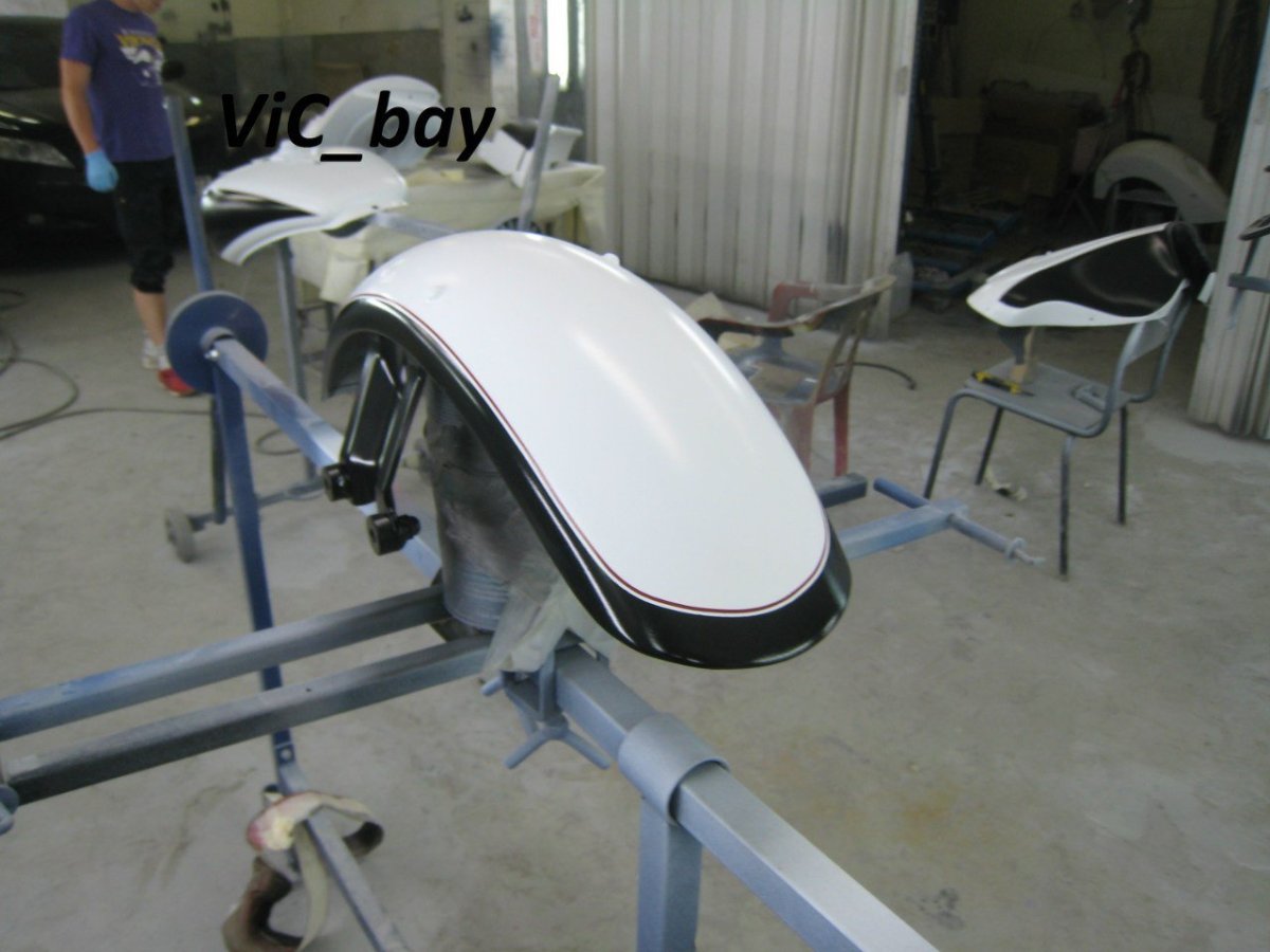 Красим бак мотоцикла