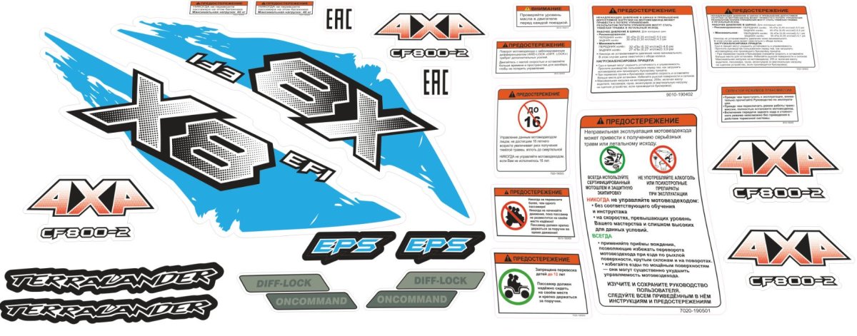 CFMOTO x10 eps наклейки