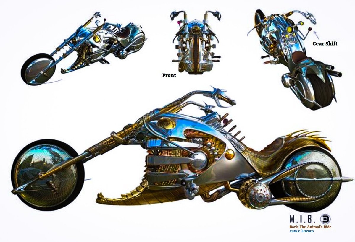 Мотоцикл из люди в черном 3 Борис животное