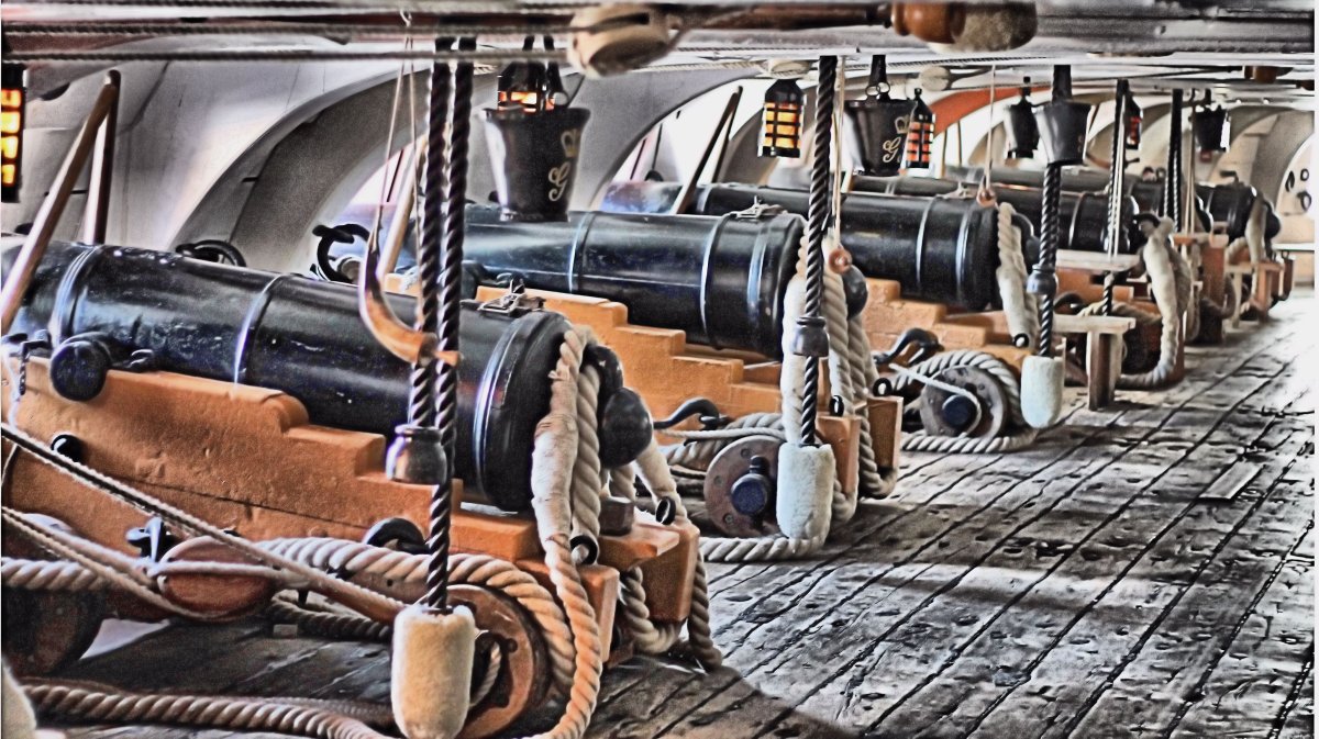 Пушки с корабля Мэри Роуз