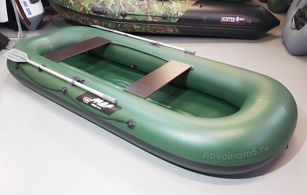 Лодка Мнев tuz - 320; зеленая какой транец подойдет