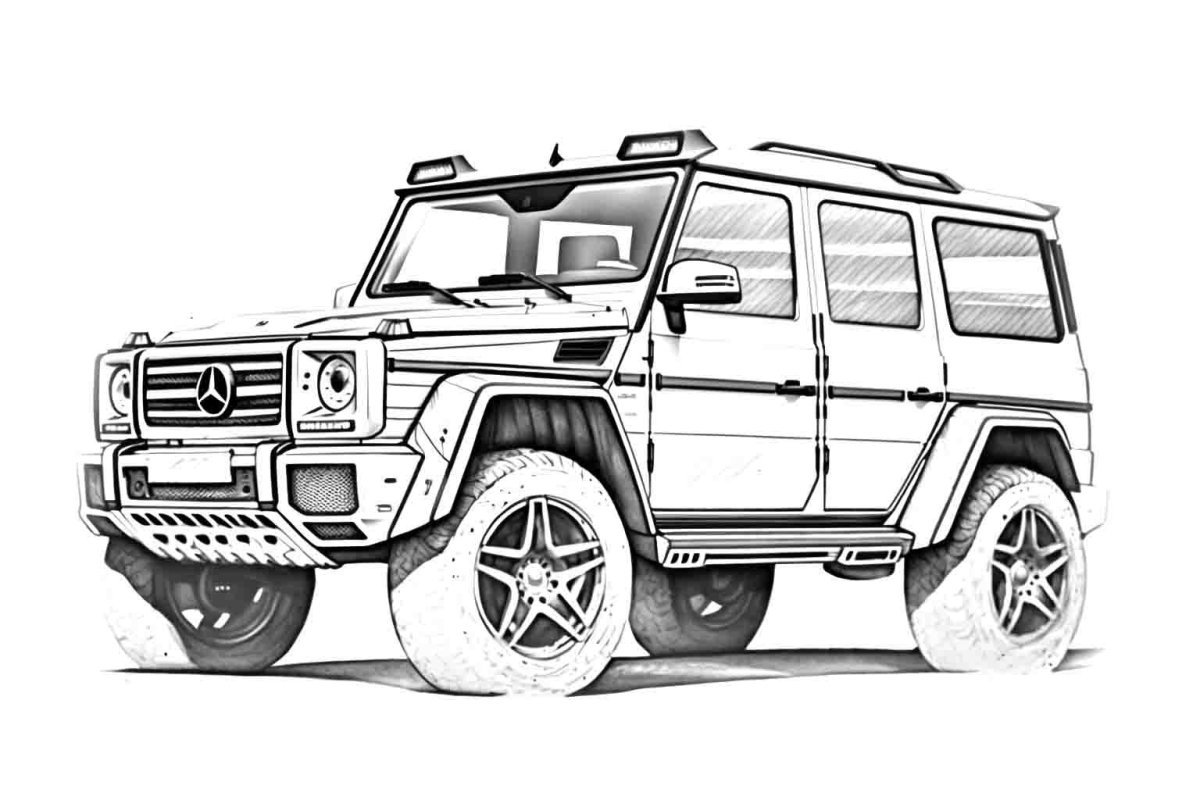 Раскраска Гелик 6х6