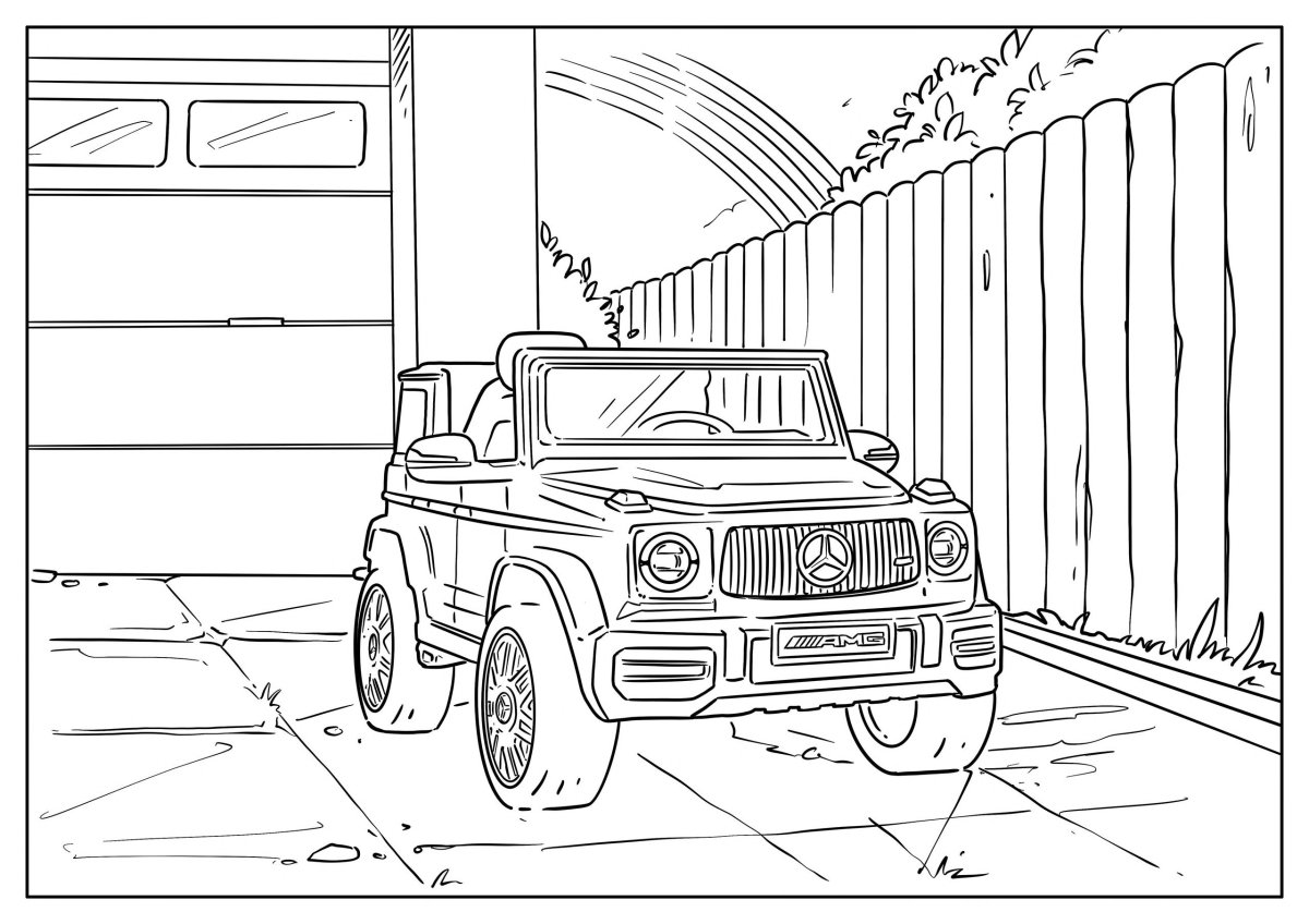 Мерседес раскраски GLE 63