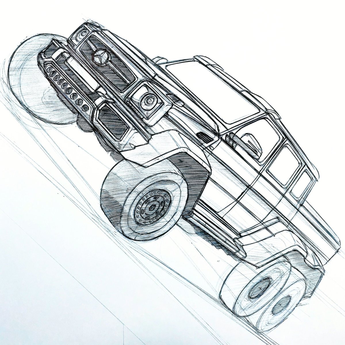 Раскраска Мерседес Гелендваген 6х6