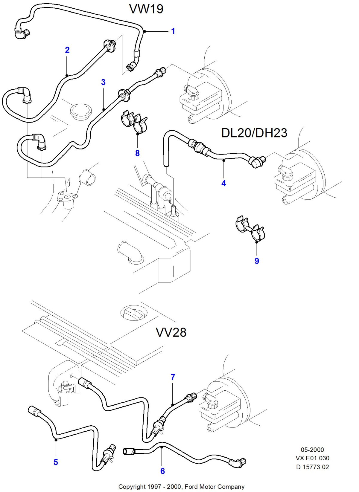 Вакуумная система Форд Транзит
