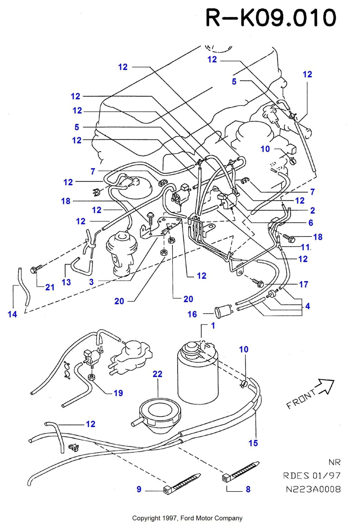 Вакуумная система Форд Мондео 3 дизель