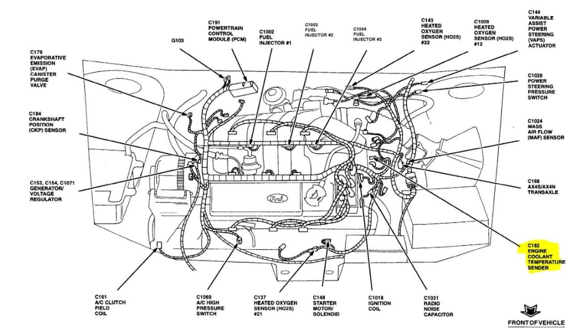 Двигатель Форд Таурус 3.8
