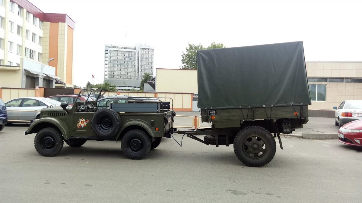 Военные одноосные прицепы для ГАЗ 66