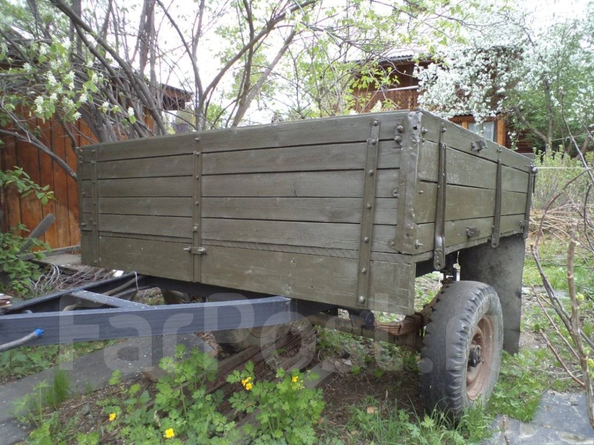 УАЗ бортовой с прицепом