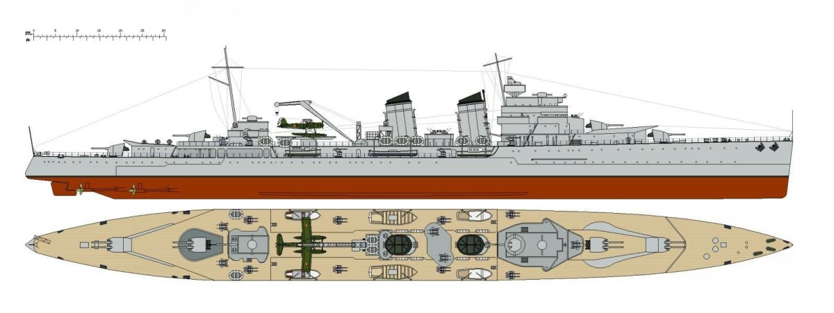Крейсер Альмиранте Браун чертежи