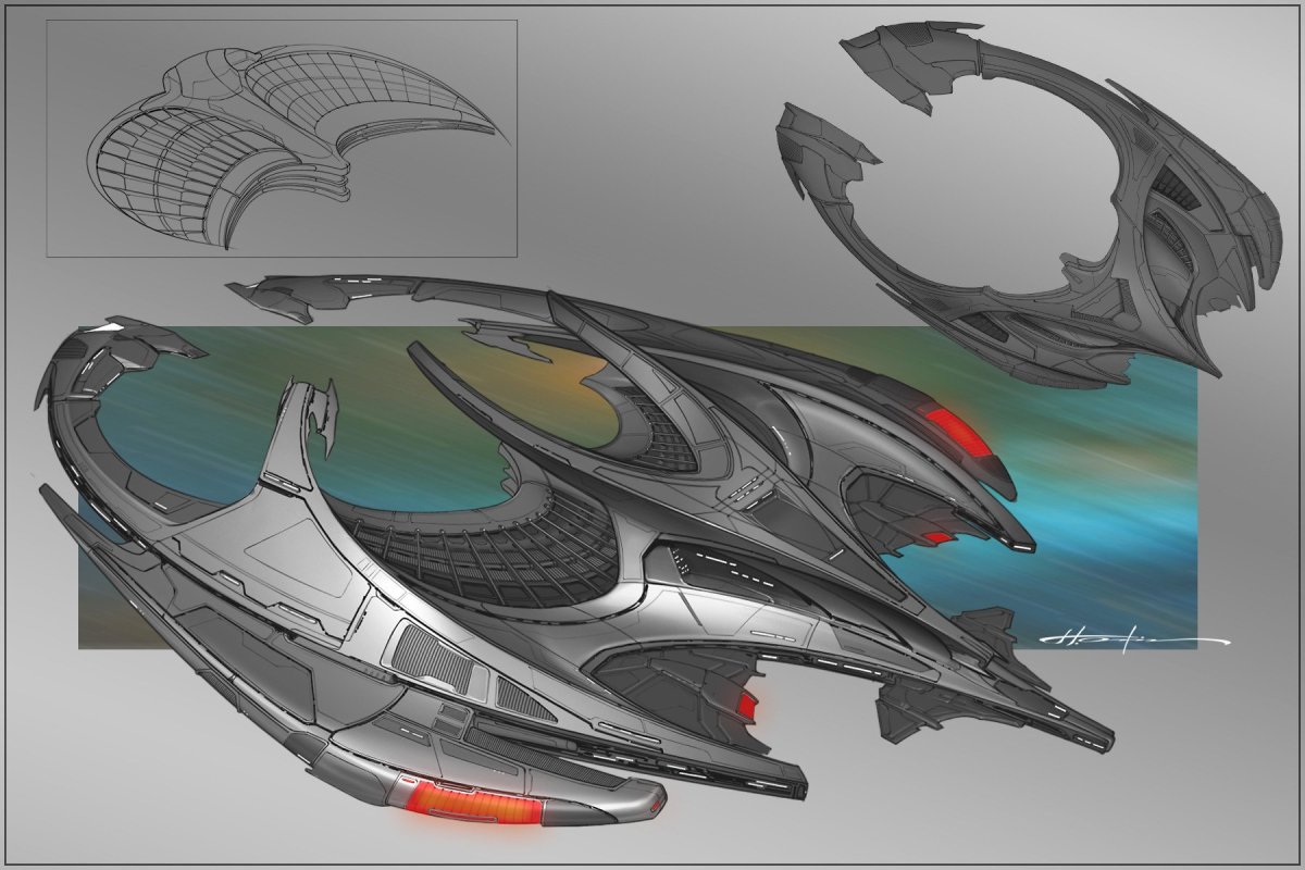 Звездолет Star Trek концепт арт
