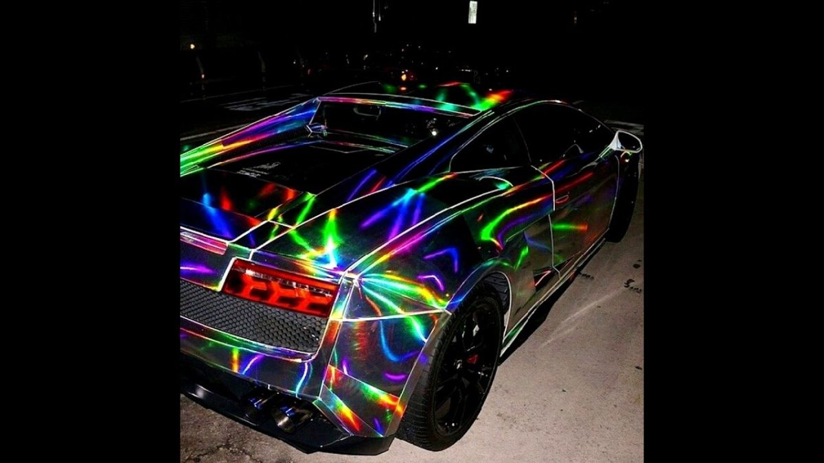 Ламборджини авентадор Радужный