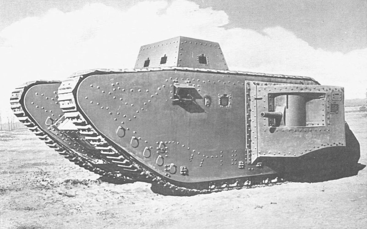 Первый немецкий танк a7v