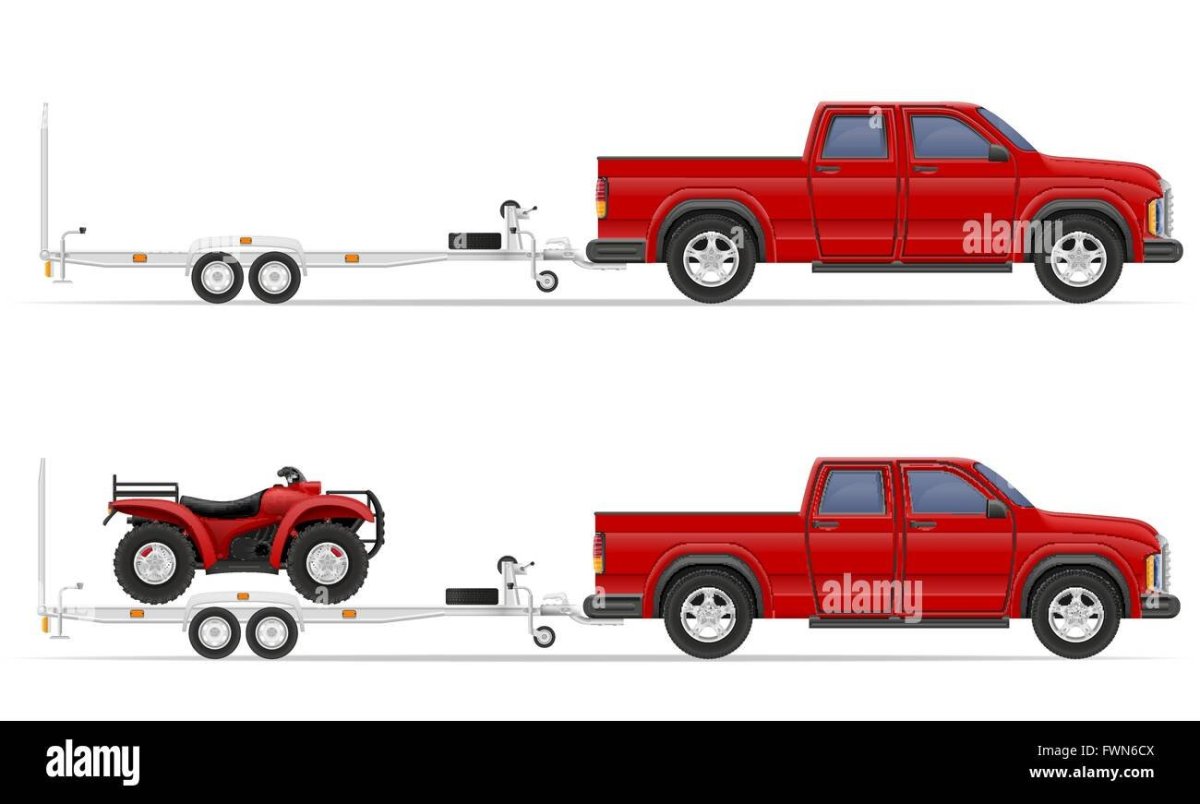 Пикап грузовой вид сбоку вектор