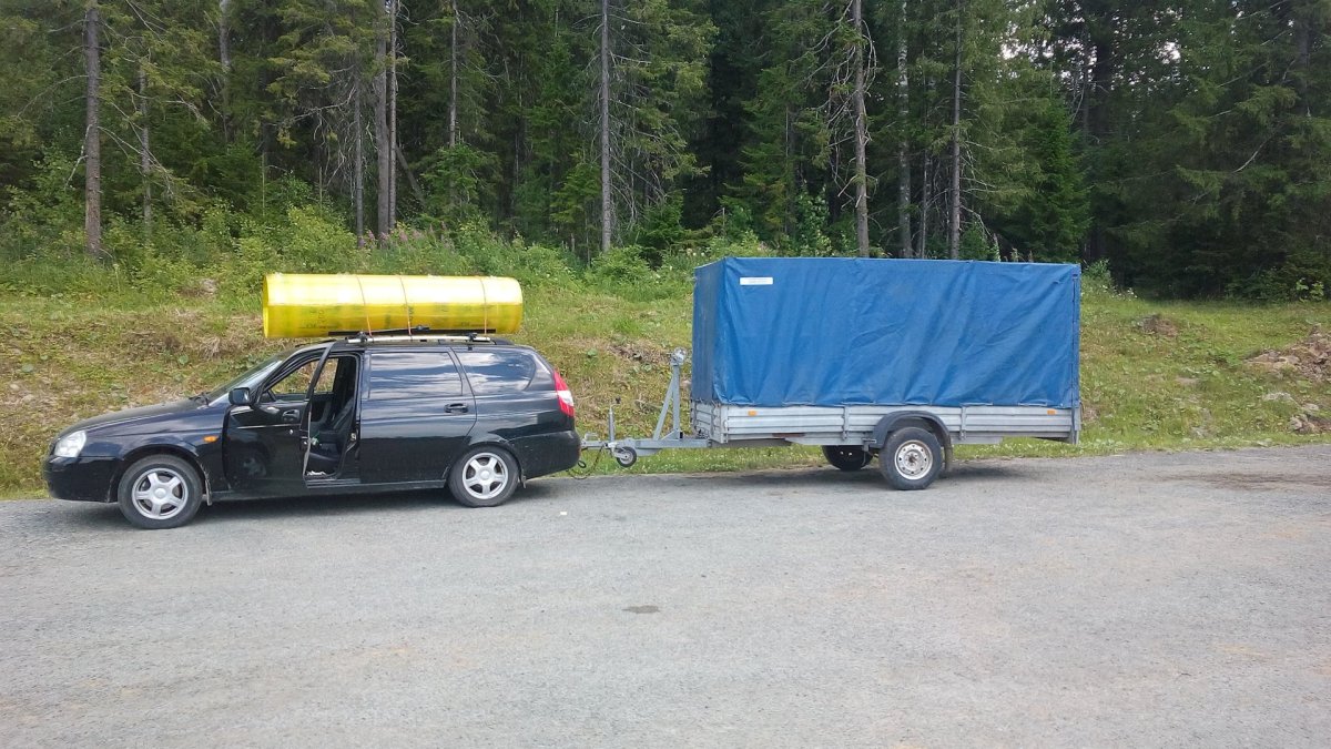 ВАЗ 2110 С прицепом