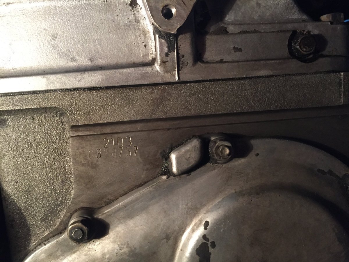 Блок ВАЗ 2103 номер двигателя