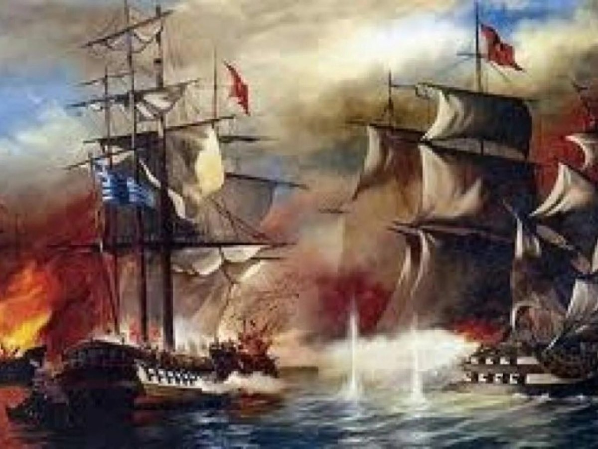 Чесменское сражение Айвазовский