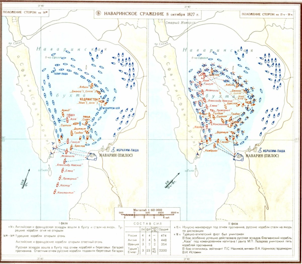 Наваринское Морское сражение карта