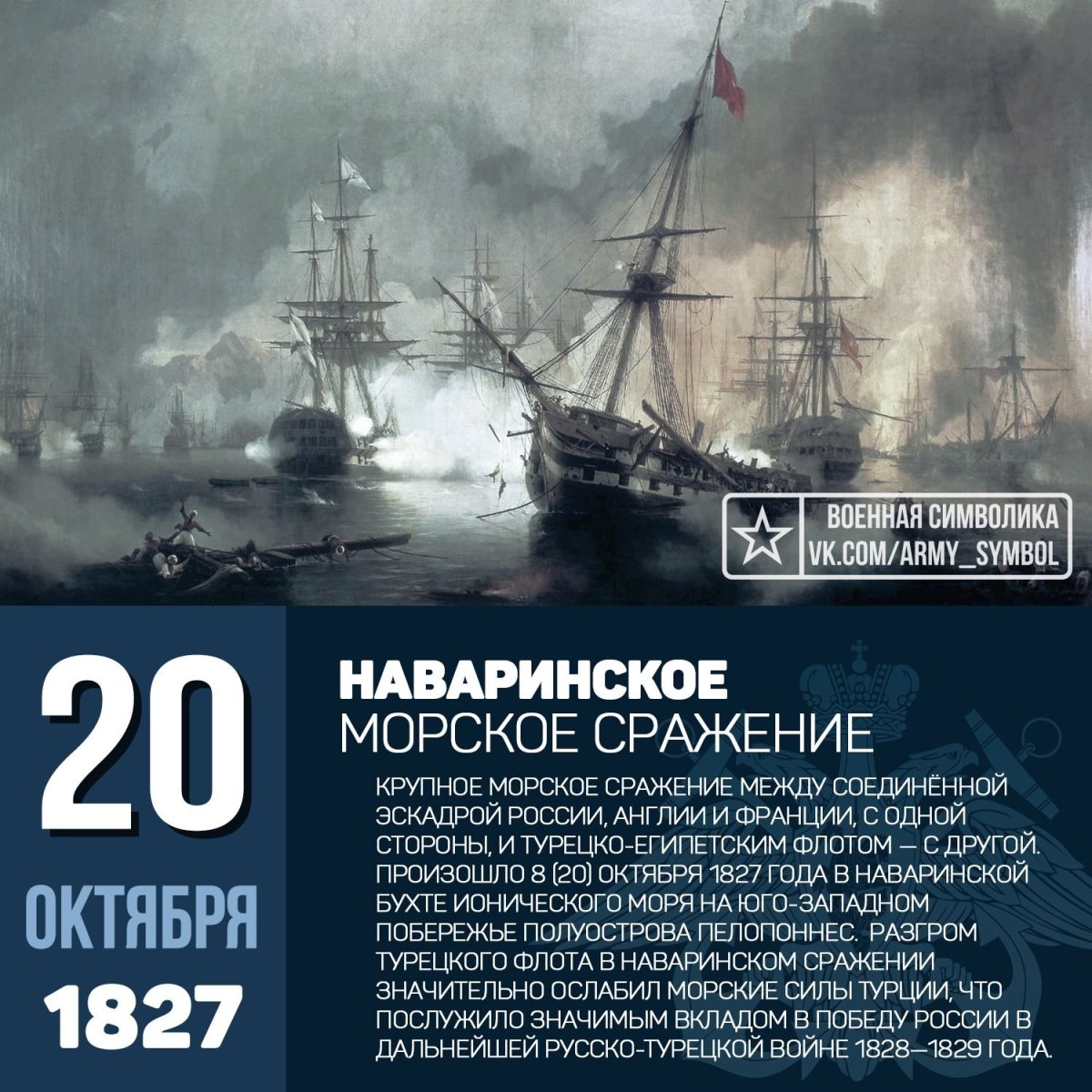 Наваринское сражение 8 октября 1827
