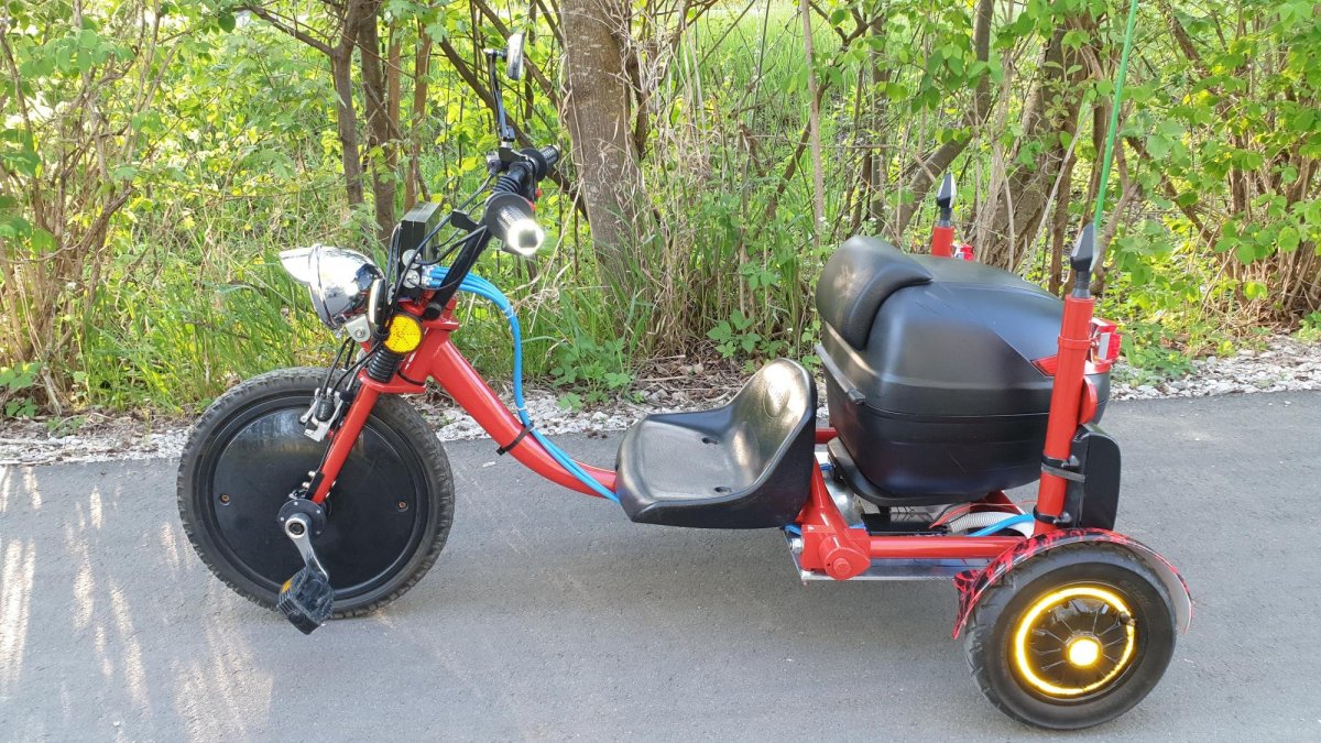 Рама трайка из гироскутера