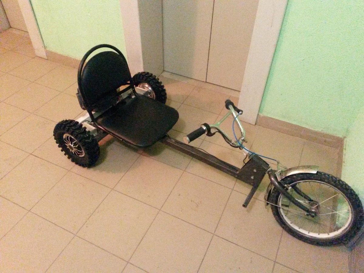 Электромобиль из гироскутера