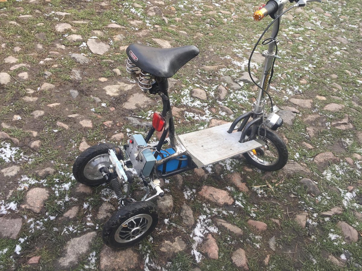 Электровелосипед из гироскутера