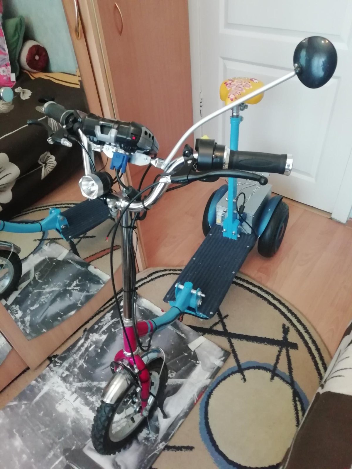 Электротрайк своими руками из гироскутера