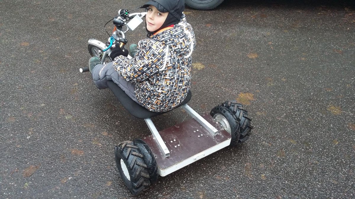 Тележка из гироскутера