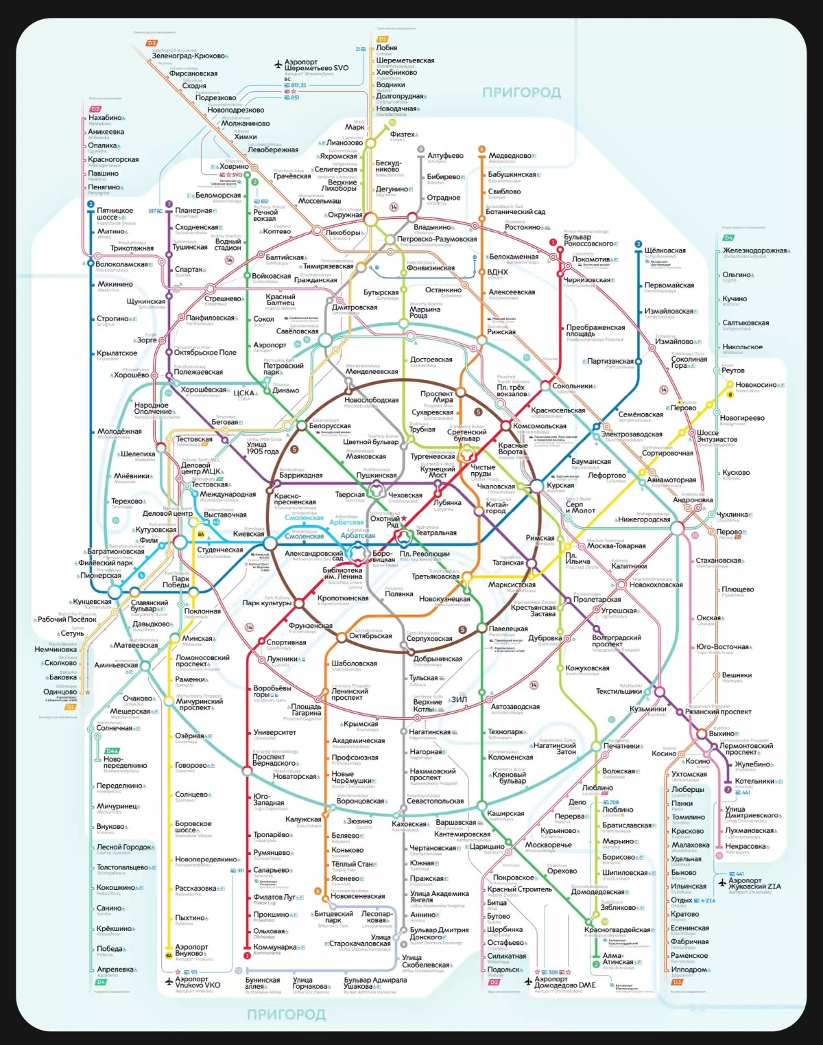 Интерактивная карта метро