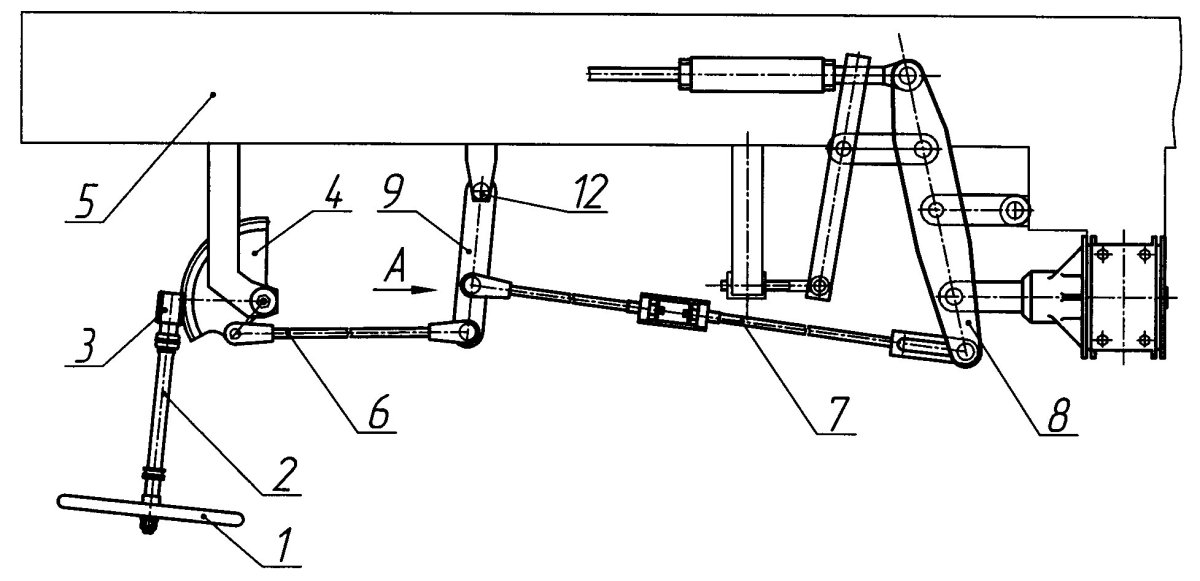 Ручной стояночный тормоз грузового вагона