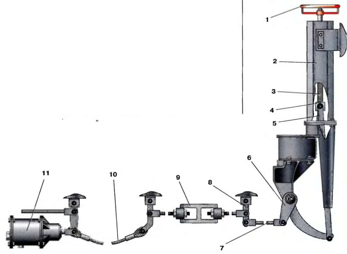 Сигнализатор ручного тормоза 4505.38.00.210 пассажирского вагона ТВЗ