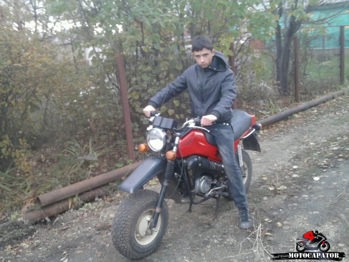 Мотоцикл Тула с человеком